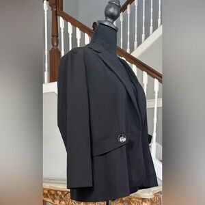 NYCC Black Open Front Blazer Jacket - Petite XL (PXL)